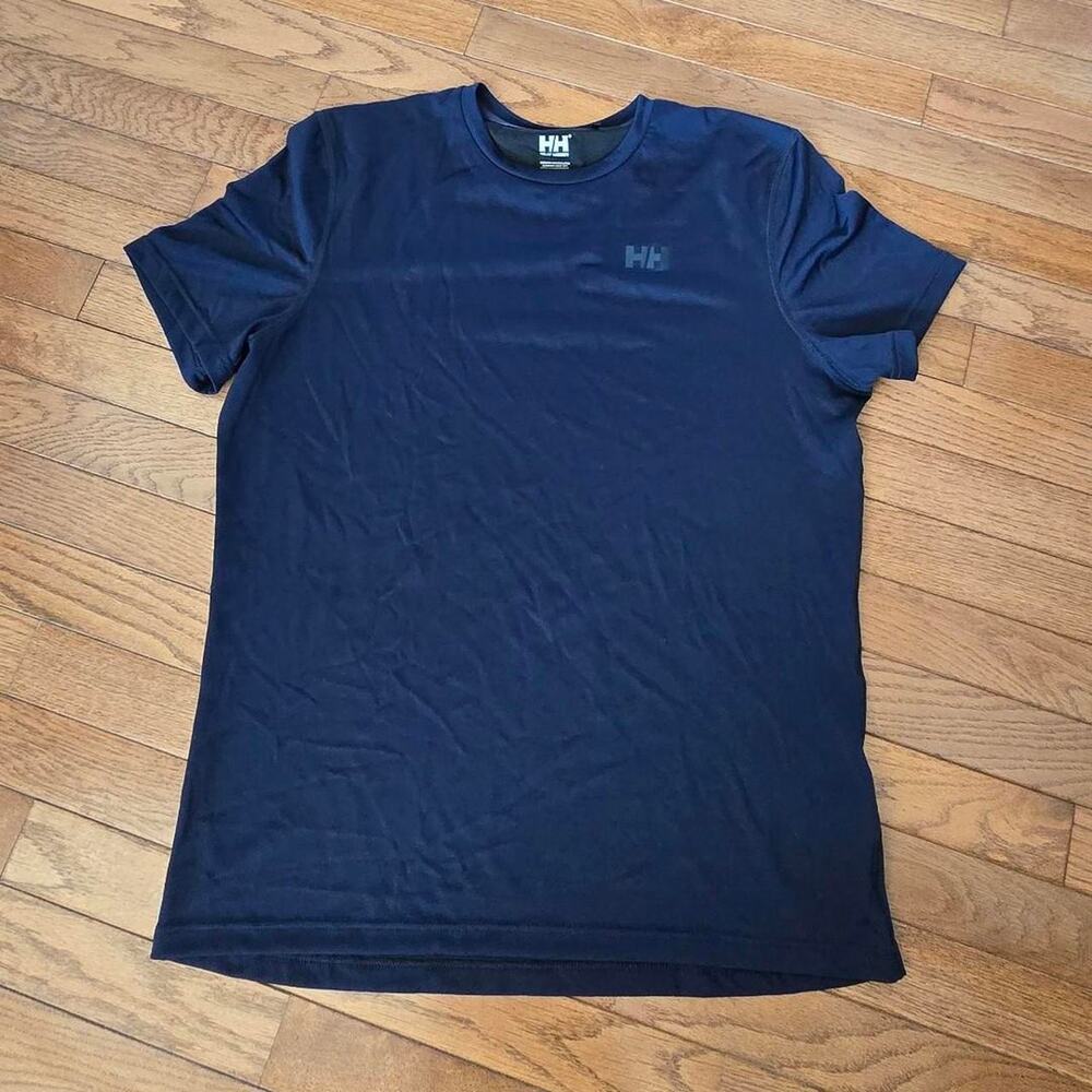 Helly Hansen Navy Blue performance Polyester & Polypropylene T-Shirt medium